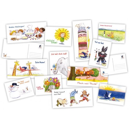 Lernserver-Grußkartenset