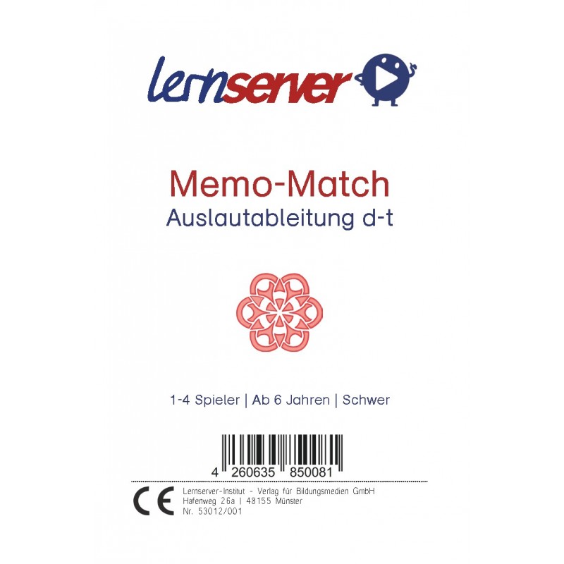 Spiel zur Auslautableitung d-t, schwer