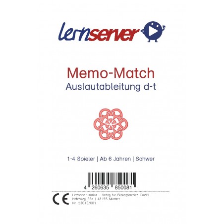 Spiel zur Auslautableitung d-t, schwer