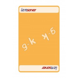 Spiel zur Auslautableitung g-k, mittel