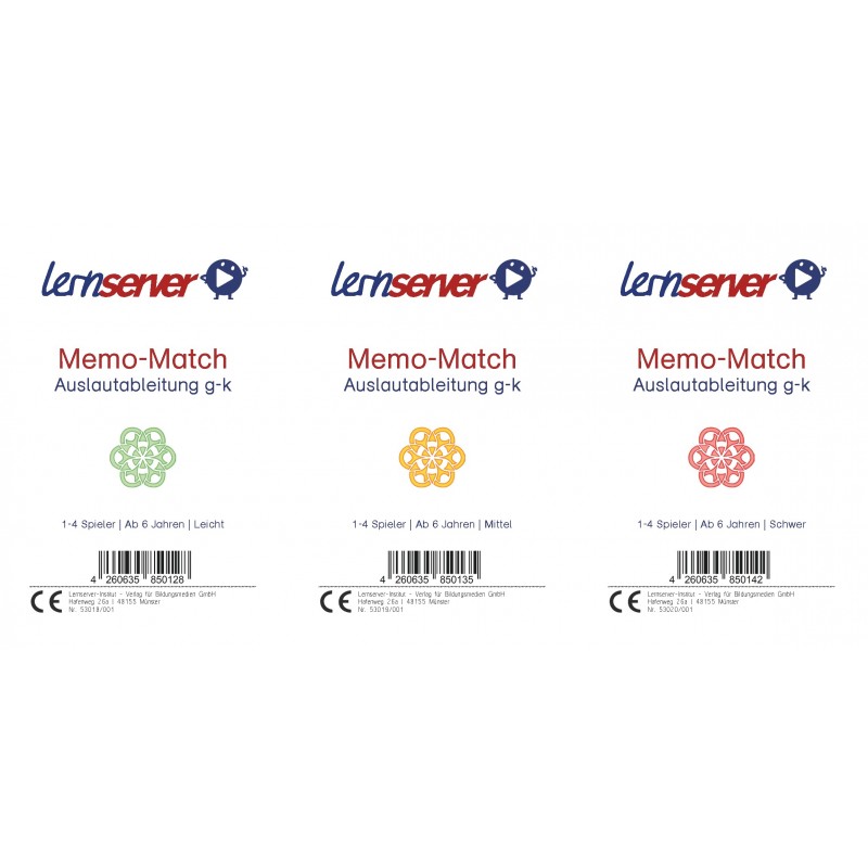 Spiele-Set Auslautableitung g-k