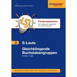 Fördersequenz 3:S-Laute, Gleichklingende Buchstaben  - Lernserver Shop