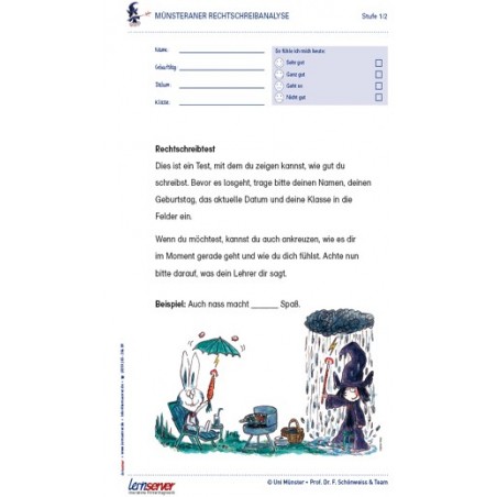 Münsteraner Rechtschreibanalyse (regulär)