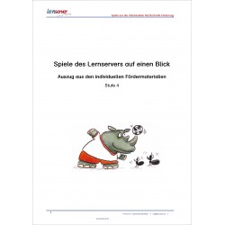Spiele des Lernservers auf einen Blick - Stufe 4 (E-Book)
